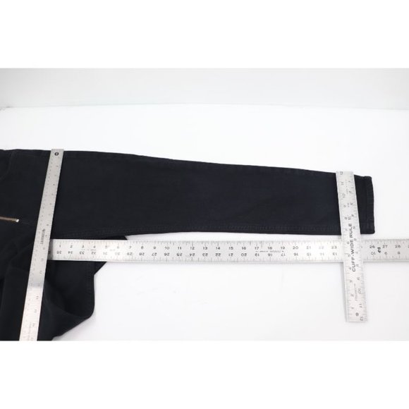 agolde womens 24 niko exposed zipper‎ black jeans high rise denim skinny cotton - Picture 6 of 9